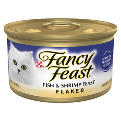 Fancy Feast Cat Food Wet Fish & Shrimp - 3 Oz - Image 1