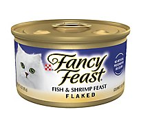 Fancy Feast Cat Food Wet Fish & Shrimp - 3 Oz