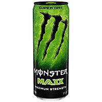 Monster Energy Maxx Super Dry Zero Sugar Energy Drink - 12 Monster Energy Maxx Super Dry Zero Sugar Energy Drink - 12
