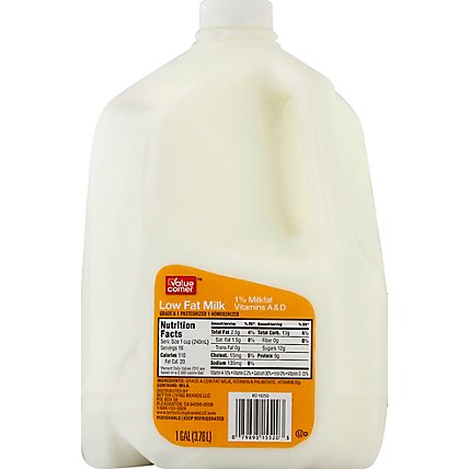 Value Corner Milk Lowfat 1% - 1 Gallon - Image 2