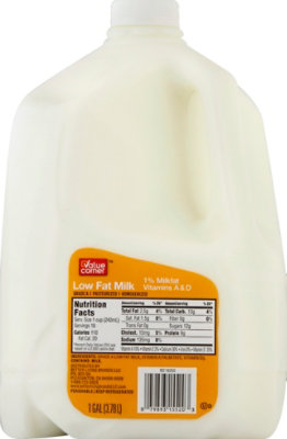 Value Corner Milk Lowfat 1% - 1 Gallon - Image 2