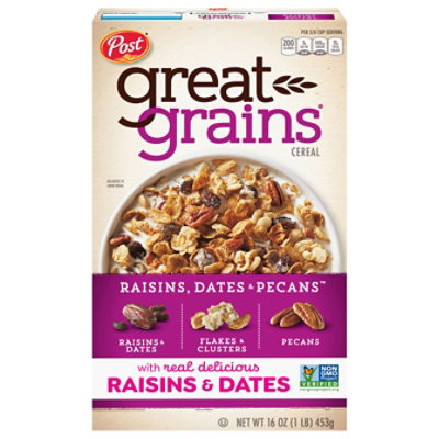 Great Grains Cereal Raisins Dates And Pecans - 16 Oz - Image 2