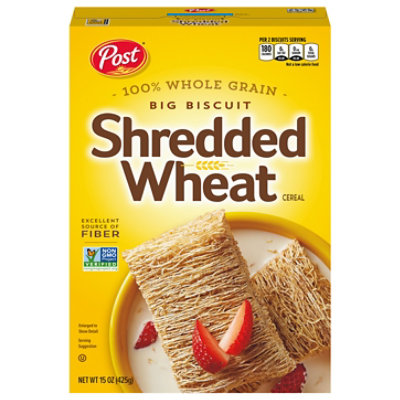 Post Big Biscuit Shredded Wheat Whole Grain Breakfast Cereal - 15 Oz - Image 1