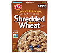 Post Wheat n Bran Shredded Wheat Breakfast Cereal - 18 Oz