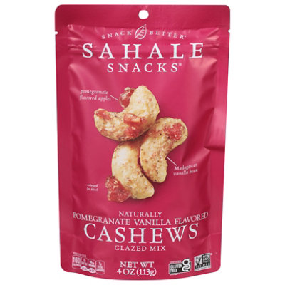 Sahale Snacks Snack Better Cashews Glazed Mix Naturally Pomegranate Vanilla Flavored - 4 Oz - Image 1