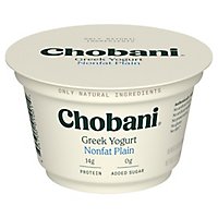 Chobani Yogurt Greek Non-Fat Plain - 5.3 Oz