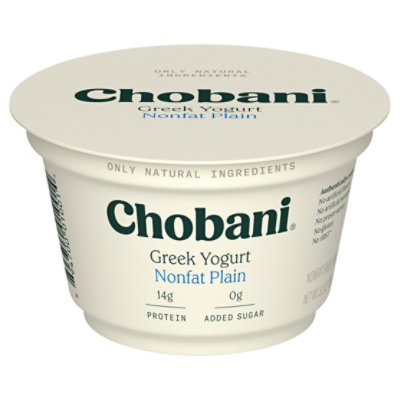 Chobani Non-Fat Plain Greek Yogurt - 5.3 Oz - Image 3