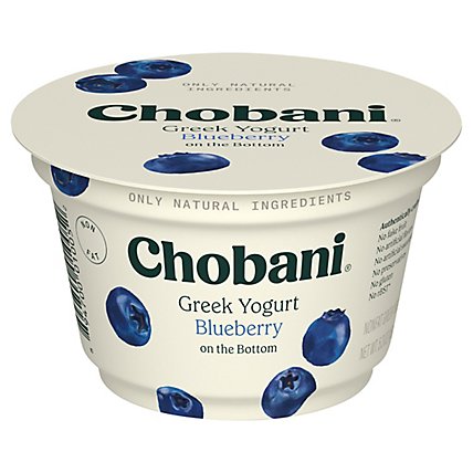Chobani Yogurt Greek Non Fat On The Bottom Blueberry - 5.3 Oz - Image 2