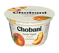 Chobani Yogurt Greek Fruit On The Bottom Non-Fat Peach - 5.3 Oz