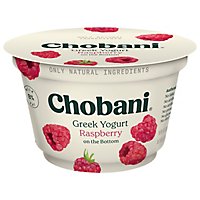 Chobani Non-Fat Raspberry Fruit On The Bottom Greek Yogurt  - 5.3 Oz - Image 1