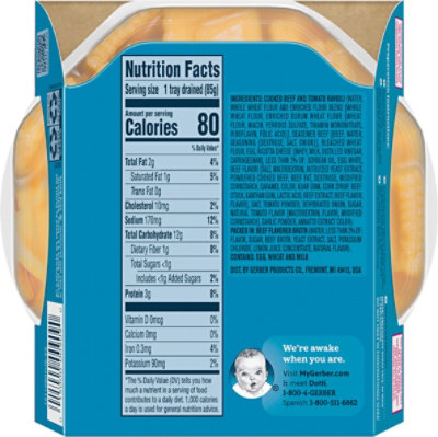 Gerber Pick-Ups Baby Food Toddler Beef & Tomato Ravioli In Beef Flavored Broth - 6 Oz - Image 6