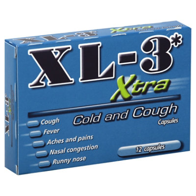 Xl-3 Cold Medicine Extra - 12 Count - Image 1