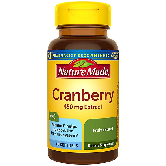 Nature Made Cranberry with Vitamin C Softgels - 60 Count