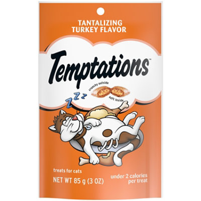 Temptations Classic Tantalizing Turkey Flavor Crunchy and Soft Adult Cat Treats - 3 Oz - Image 1