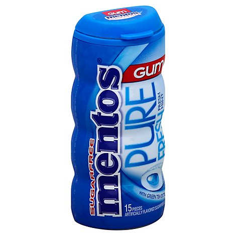 Mentos Pure Fresh Gum Sugarfree Fresh Mint - 15 Count