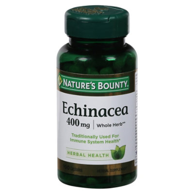 Natures Bounty Echinacea 400 Mg Natural Capsules - 100 Count - Image 3