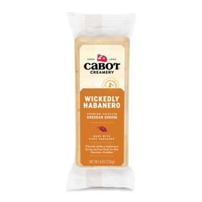 Cabot Creamery Cheese Cheddar Habanero - 8 Oz - Image 1