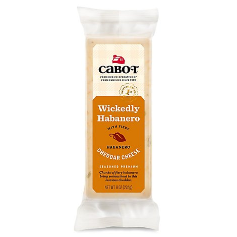 Cabot Creamery Cheese Cheddar Habanero - 8 Oz