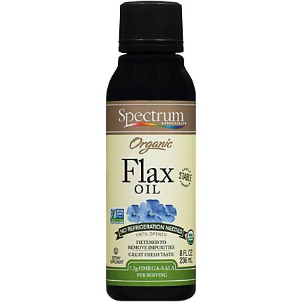 Spectrum Flax Oil - 8 Fl. Oz. - Image 2