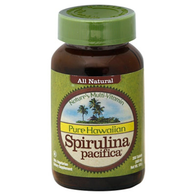 Pure Hawaiian Spirulina Pacifica Tablets - 200 Count - Image 1