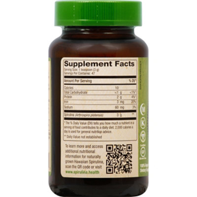Pure Hawaiian Spirulina Pacifica Powder - 5 Oz - Image 4