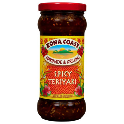 Kona Coast Sauce Marinade & Grilling Spicy Teriyaki - 14.5 Oz