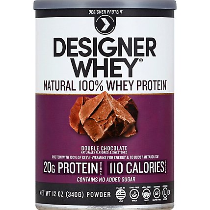 Designer Whey Protein Powder Double Chocolate - 12.7 Oz - Image 2
