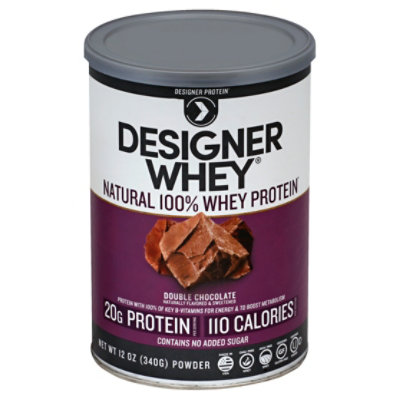 Designer Whey Protein Powder Double Chocolate 12.7 Oz Vons