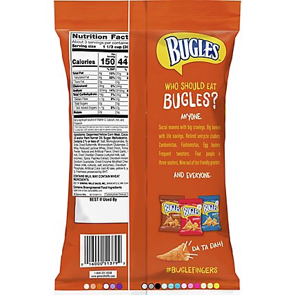 Bugles Snacks Corn Crispy Nacho Cheese - 3 Oz - Image 6
