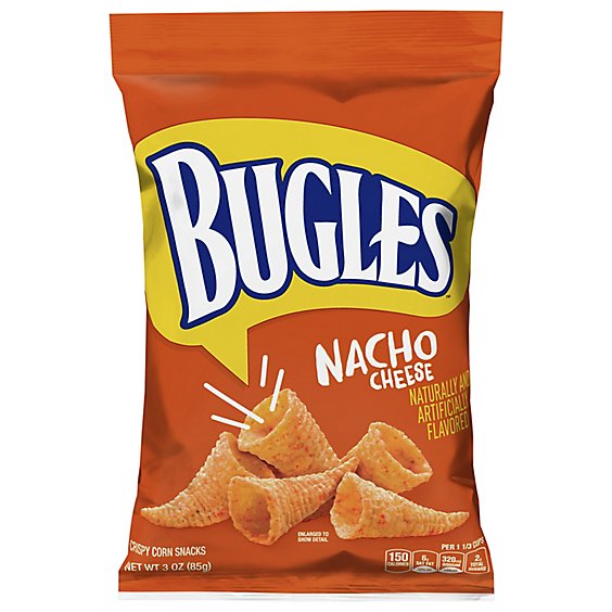 Bugles Snacks Corn Crispy Nacho Cheese - 3 Oz