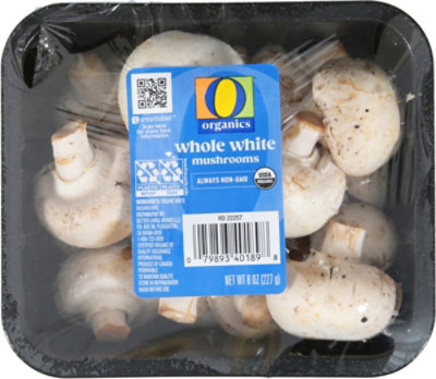 O Organics Organic Mushrooms Whole White Prepacked - 8 Oz - Image 2