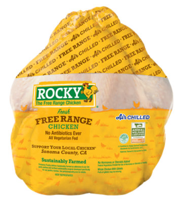 ROCKY Chicken Whole Chicken Fresh - 4.50 LB - Vons