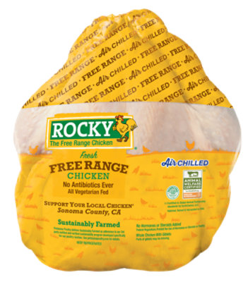 Raw Young Chicken Whole WOGs fresh CVP (3.50-3.75 lb.) packed bulk