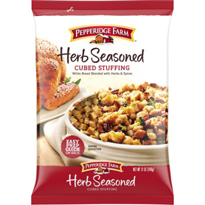 Pepperidge Farm Stuffing Cubed Herb Seasoned Bag - 12 Oz