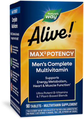 Natures Way Alive Mens Multi - 90 Count - Image 1