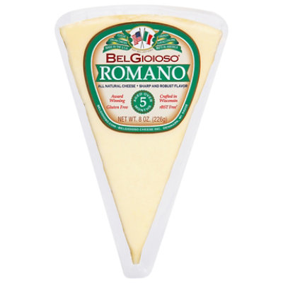 BelGioioso Romano Specialty Hard Cheese Wedge - 8 Oz