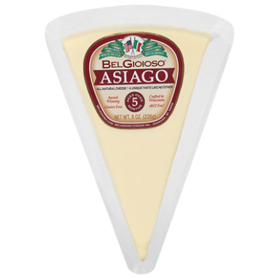 BelGioioso Asiago Cheese Wedge - 8 Oz - Image 1