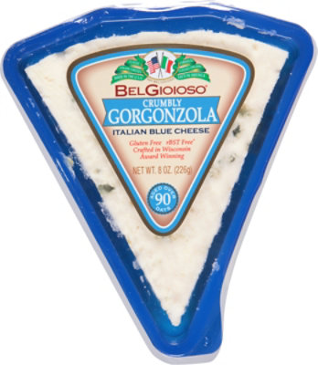 BelGioioso Cheese Gorgonzola Italian Blue Crumbly Wedge - 8 Oz - Image 2