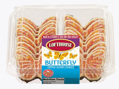 Butterfly Cookies Dipped Sugar Each Albertsons