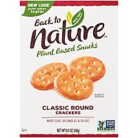 back to NATURE Crackers Classic Round 100% Natural - 8.5 Oz - Image 2