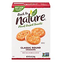 back to NATURE Crackers Classic Round 100% Natural - 8.5 Oz - Image 1
