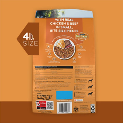 Dog Chow Dog Food Dry Little Bites Chicken & Beef - 4 Lb - Image 4