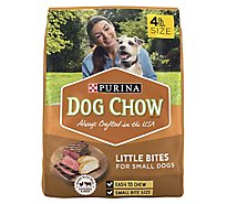 Dog Chow Dog Food Dry Little Bites Chicken & Beef - 4 Lb