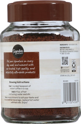 Signature SELECT Cafe Casero Coffee Instant Dark Roast - 7 Oz - Image 5