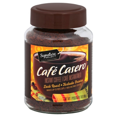 Signature SELECT Cafe Casero Coffee Instant Dark Roast - 7 Oz - Image 1