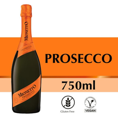 Mionetto Prosecco Doc Treviso Brut Sparkling White Wine Bottle - 750 Ml - Image 1