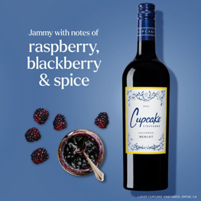 Cupcake Vineyards Merlot Red Wine - 750 Ml - Image 2