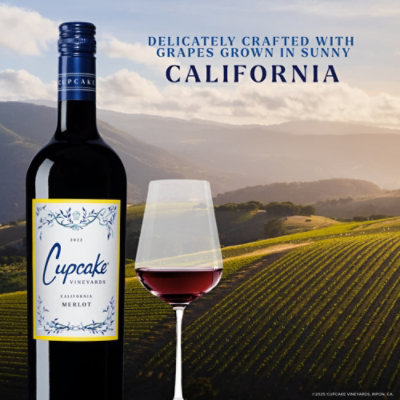 Cupcake Vineyards Merlot Red Wine - 750 Ml - Image 4