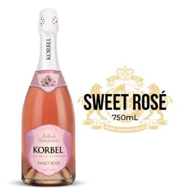 Korbel Sweet Rose California Champagne 24 Proof Bottle 750 Ml albertsons