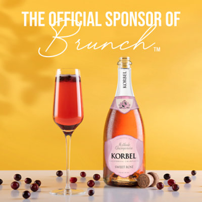Korbel Sweet Rose California Champagne 24 Proof Bottle - 750 Ml - Image 2